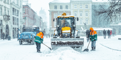 Commercial snow removal services