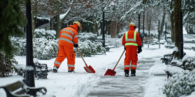 Sidewalk snow cleaning services
